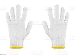 30g Cheap White Cotton Knit Safety Working Gloves