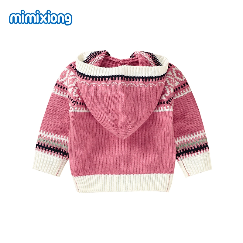 2023 Multi-Color Stitching Ethnic Elements Baby Knitted Coat