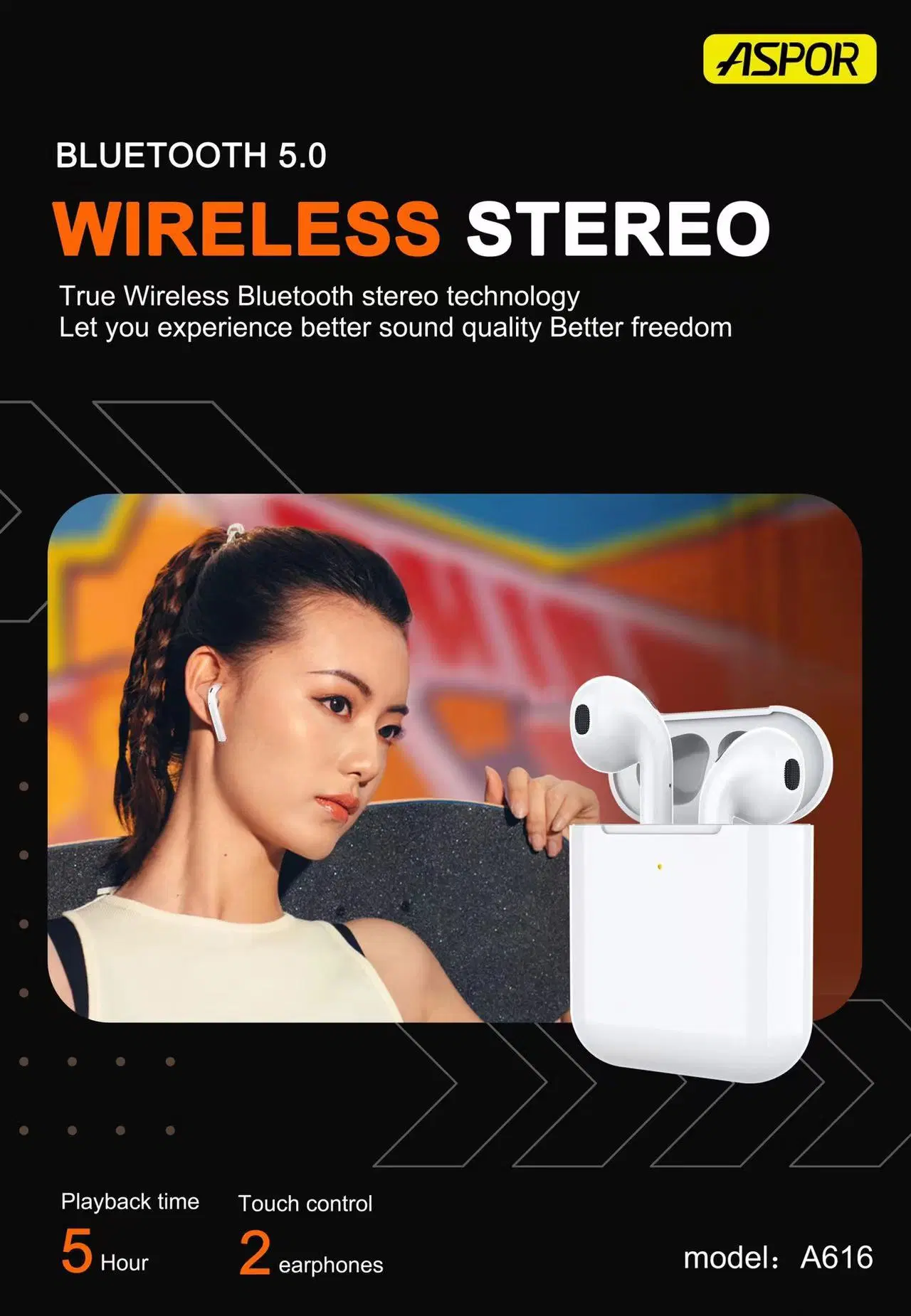 Factory Wholesale/Supplier Tws Headphones 20 Hours Long Using Time Bluetooth Earphone with Pop up Connect Original Earbuds 2