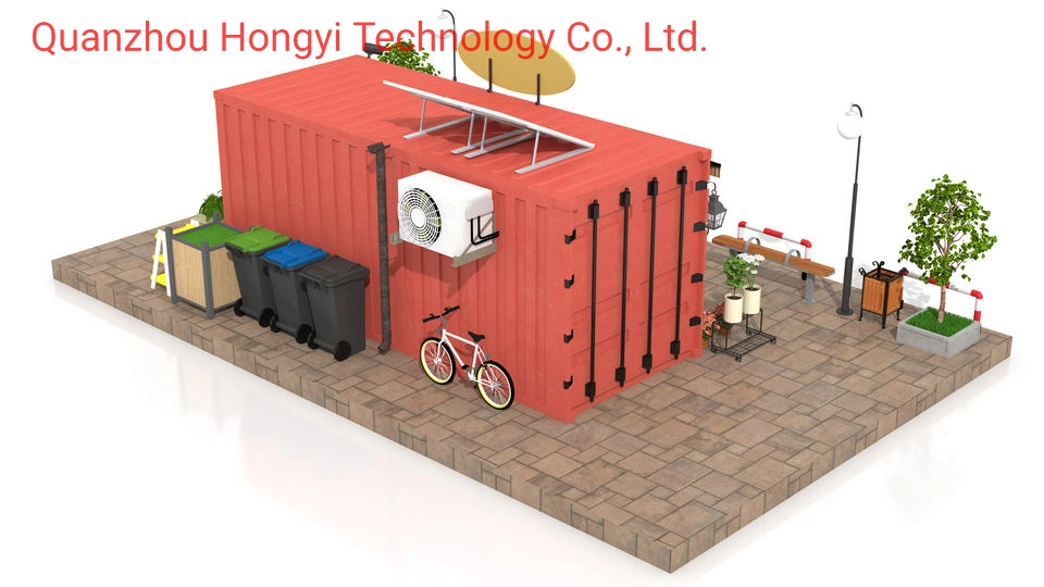 High Quality Corrugated Container Prefabricated House Mobile Flower Shop Kiosk Cafe