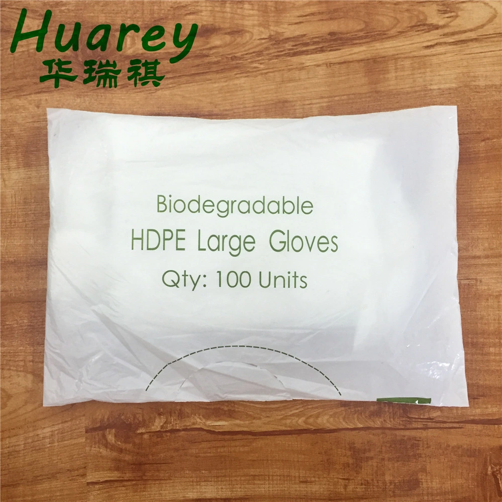 Biodegradable Plastic Disposable Clear PE Poly Gloves