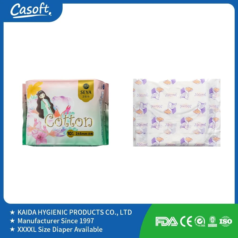 Wholesale/Supplier Free Sample Hot Selling Anion Chip Dry Surface Women Pads Sanitary Napkin Manufacturer