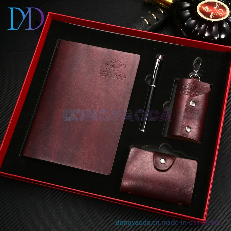 A5 Notebook, Key Case, Card Case, Signature Pen/Gift Set Combination Customization