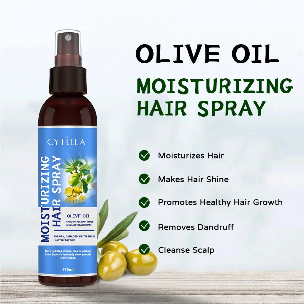 Promotes Healthy Hair Growth Removes Dandruff Cleanse Scalp Olive Oil Moisturizing Hair Spray