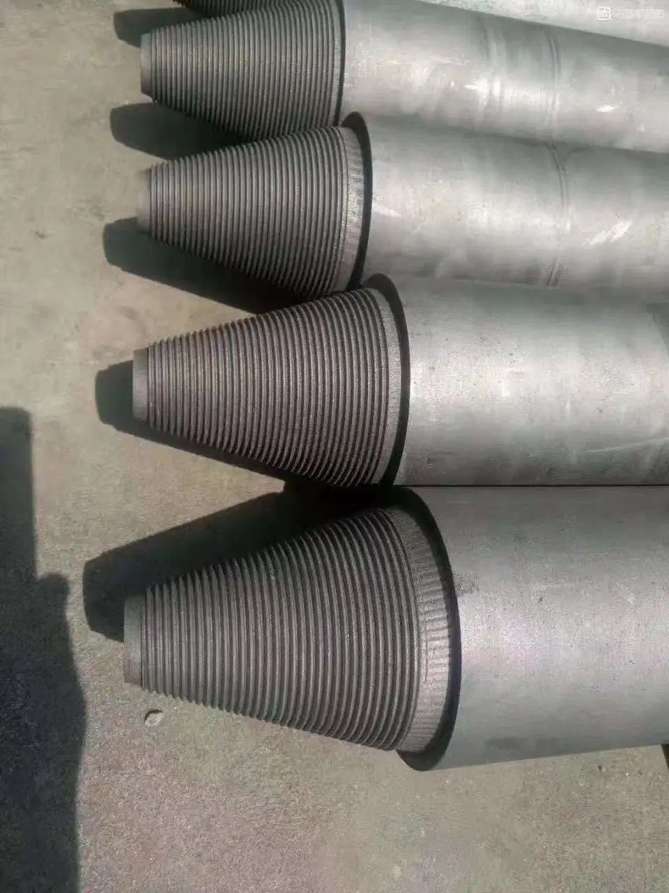 Steel Castingrp 200mm Extruded Carbon Graphite Electrode with Nipples