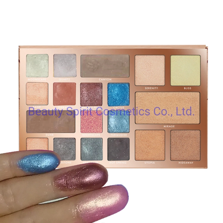 OEM High Pigment Eyeshadow Face Highlighter Makeup Palette Cosmetics Kit