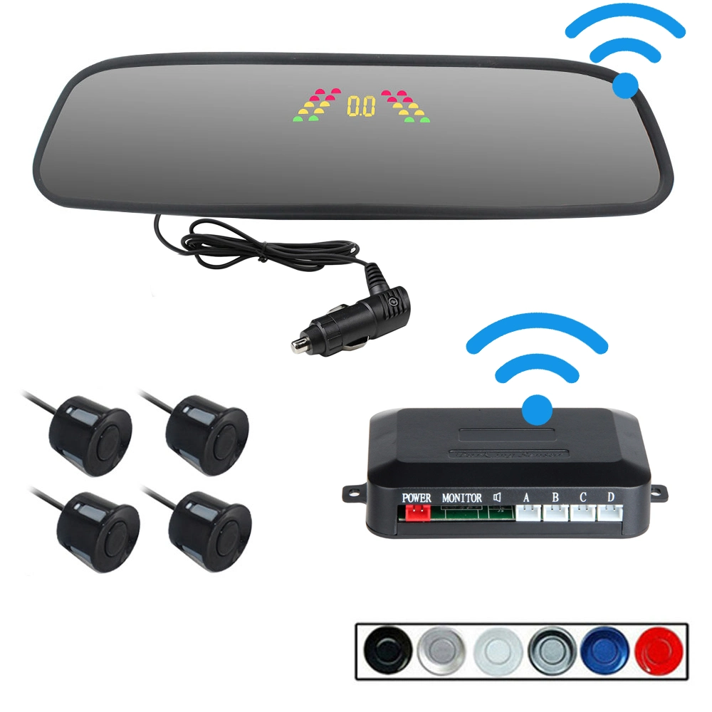 Universal LCD Display Voice Reminder IP67 Wireless Front Parking Sensor