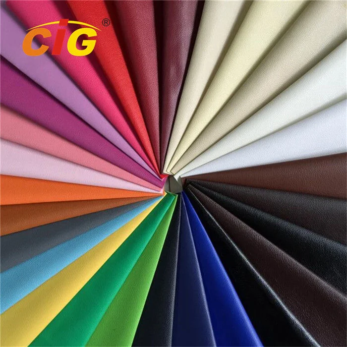 Chinese Synthetic PU Leather Fabric for Shoes Use