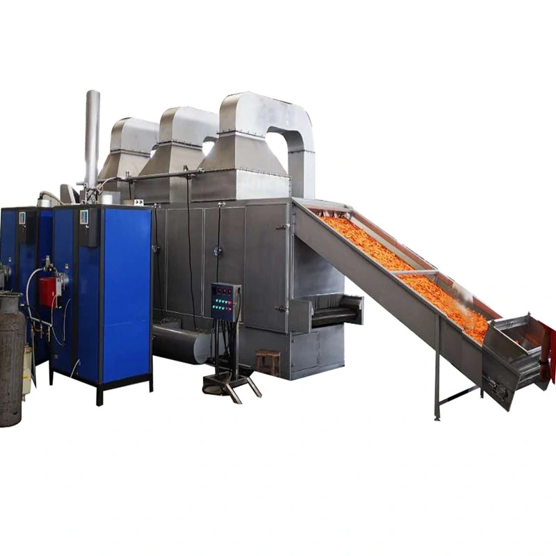 Automatic Large Capacity Carrot Chips Slice Drhydrator Mesh Belt Dryer Drying Machine