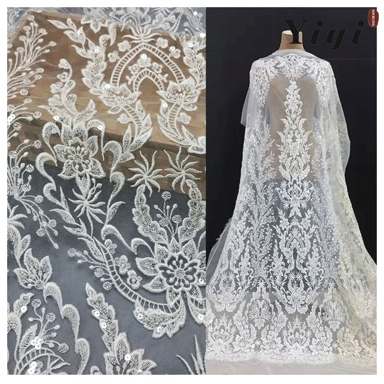 Professional Embroidery Factory Fast Delivery Wholesale Fashion 3D Embroidery Fabric