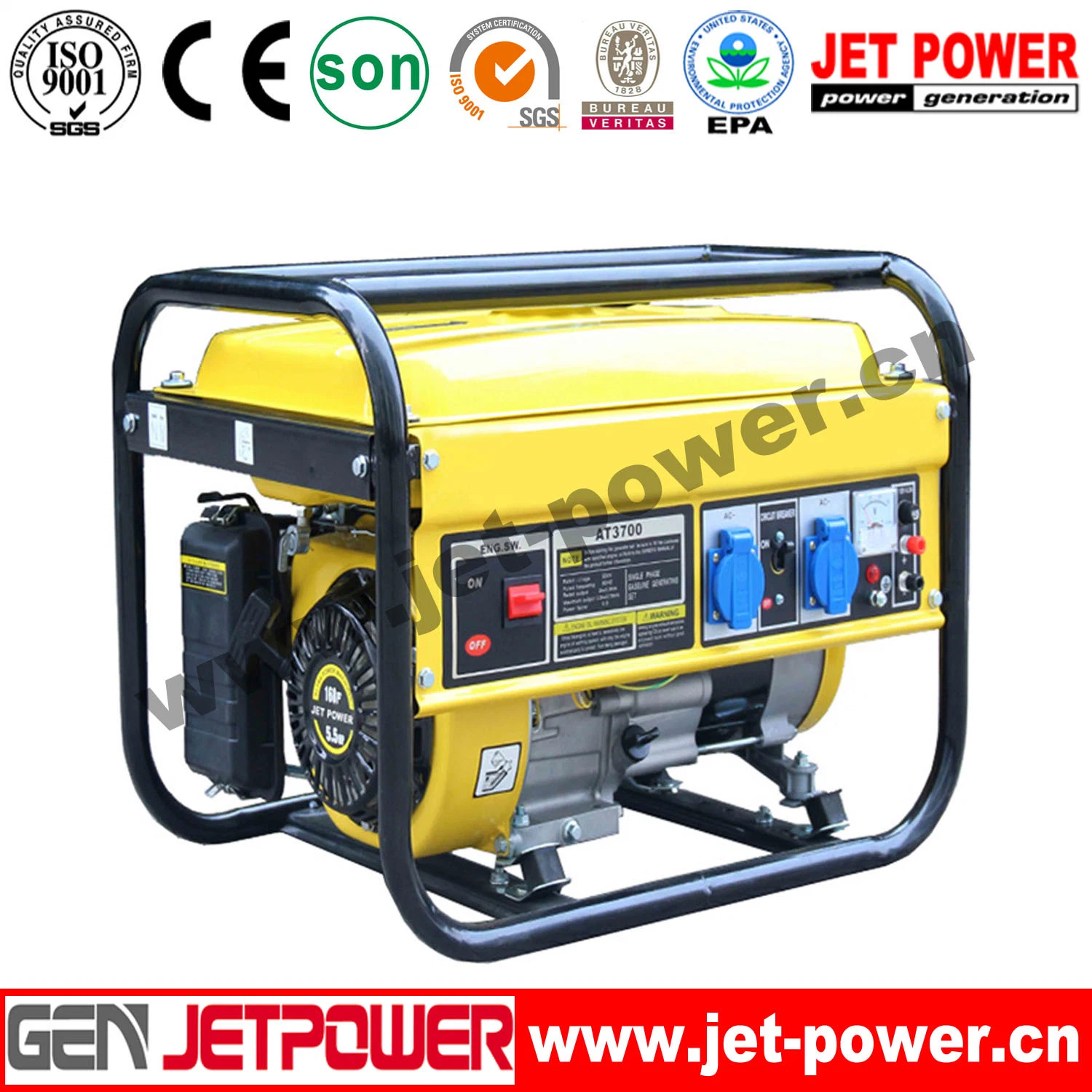 Ep6500 Max Power 5.5kw 5500W Prime Power 5kw 5000W Honda Gasoline Generator with Gx390 Honda Engine