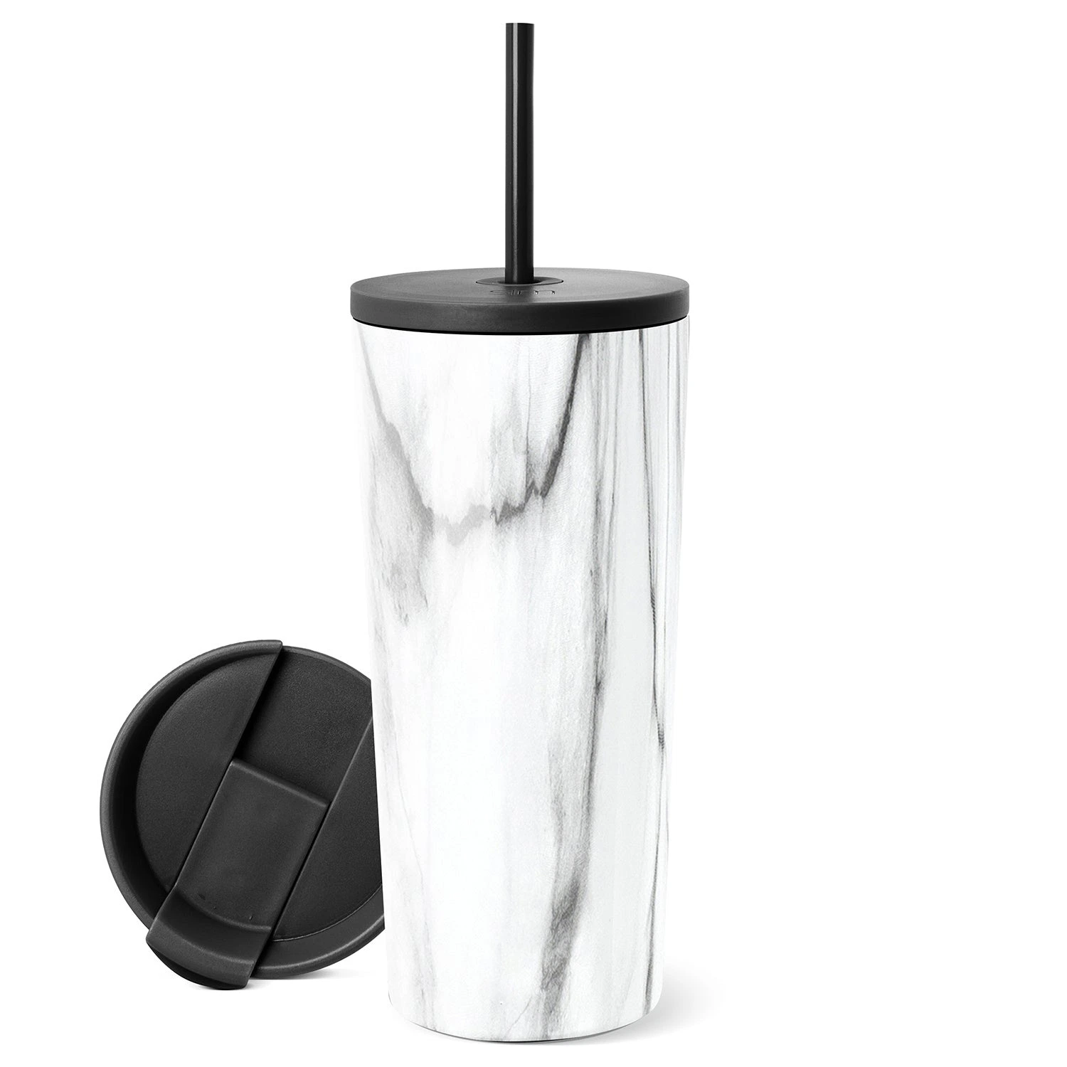 Grande vente en gros tasse à café de voyage à l'extérieur Double paroi isolée par aspiration 16oz Gobelet à café en acier inoxydable isolé de 24 oz