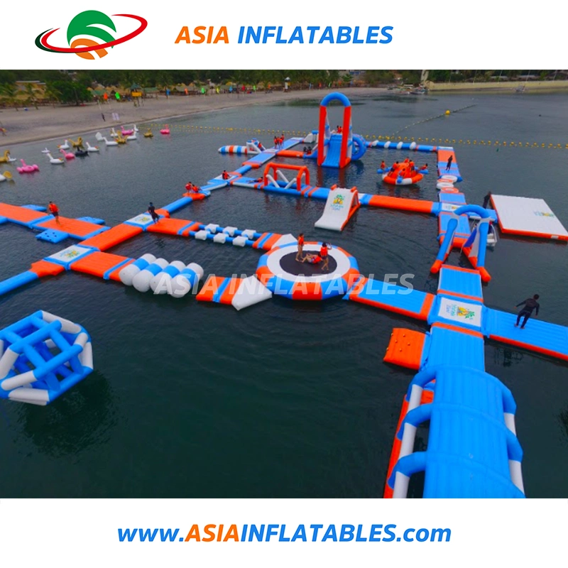 Schlauchboot Aqua Park Schwimmender Wasserspielplatz für Erwachsene und Kinder