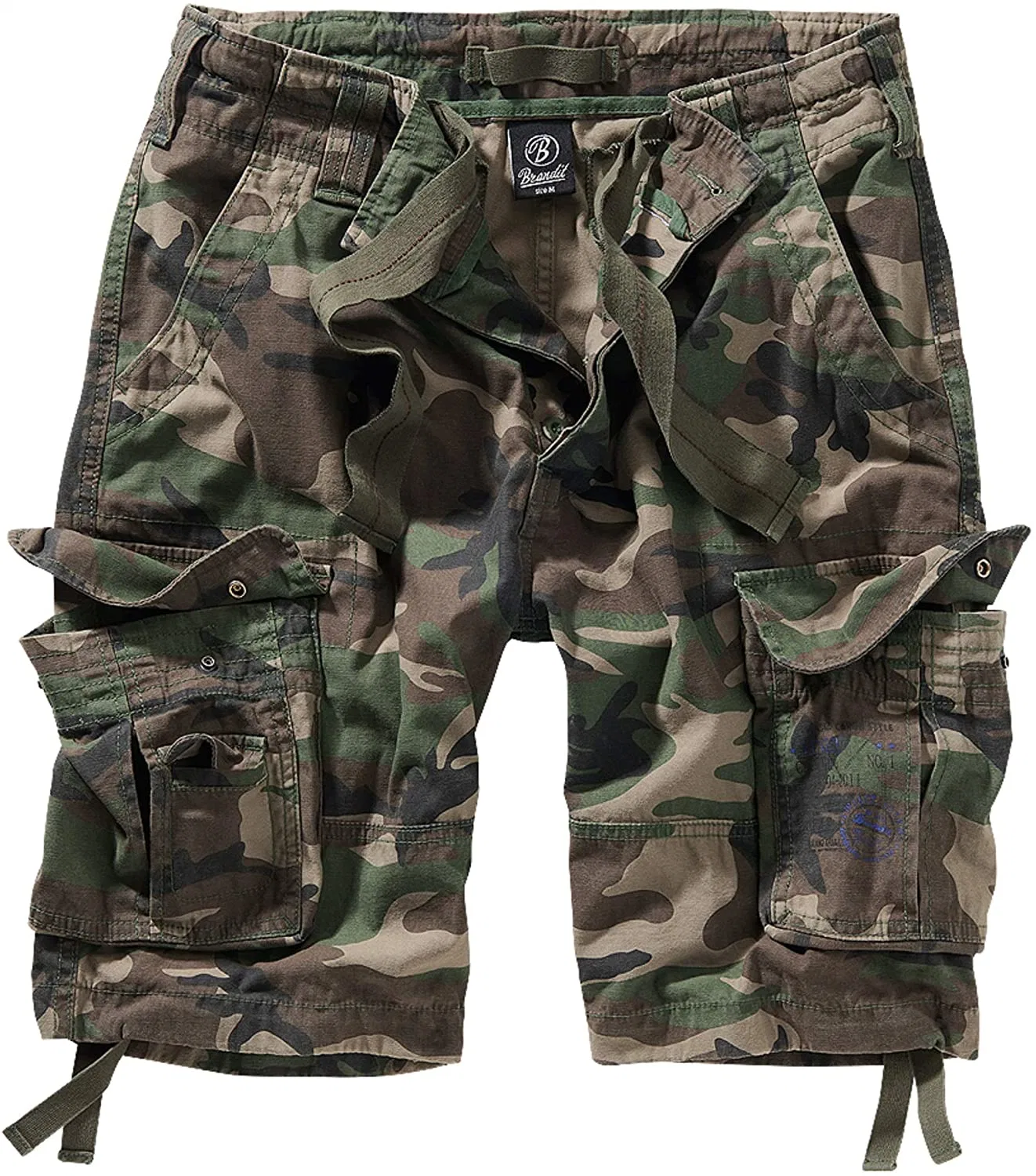 Cargo-Shorts Aus Reiner Vintage-Baumwolle Mit Lässigem Look Für Herren