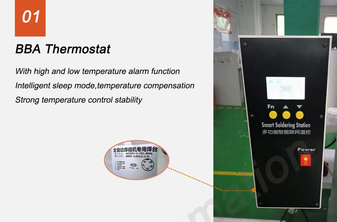 Bba Type C Cable Soldering Station for Data Cable Soldering Automatic Tin Machine Solder Gun Adjustable Thermostatic Tin Feeding Machine for Battery Assembly