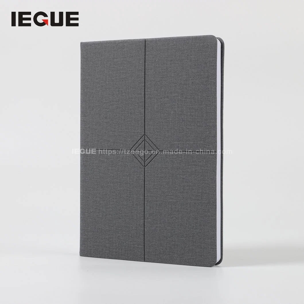 Luxury Embossed A5 B5 Size PU Leather Cover Business Custom Logo Journal Bound Notebook Diary