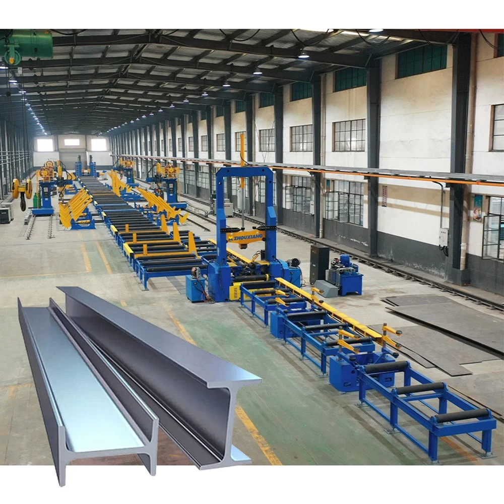 Manufacture Produce Steel Structure H Beam Steel Assembling Welding Production Line