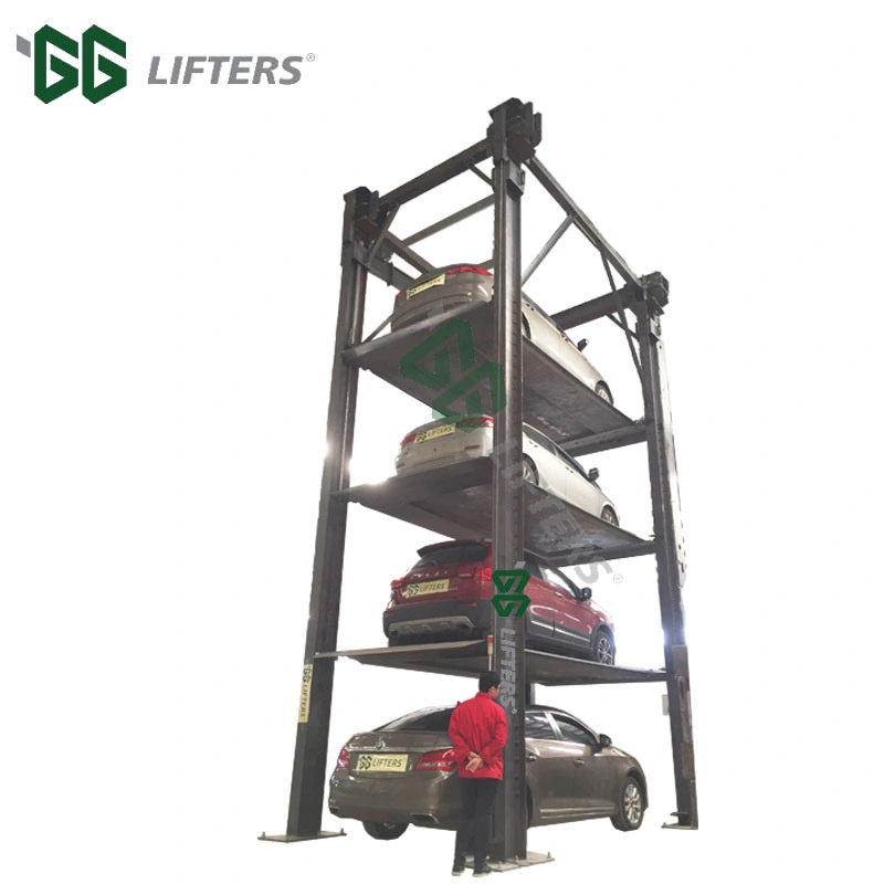 Multilevel Stacker Car Lift Hydraulic Car Parking System Vehicle Garage Equipment