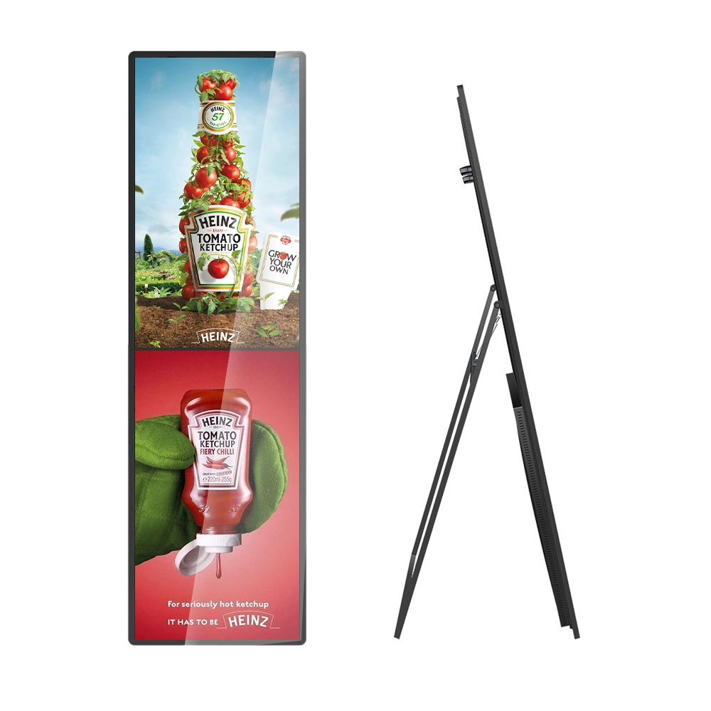 Benutzerspezifisches 75-Zoll-Touch-LCD Ultra Thin Android Network GPS Werbung Player Ständer Display LCD Digital Signage