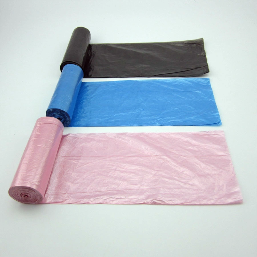 HDPE/LDPE Plastic Colored Garbage Bags on Roll