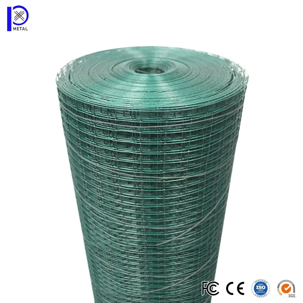 Pengxian 10.6 X 10.6 mm Green PVC Coated Wire Fencing China Manufacturing 100 X 100 Welded Mesh Used for Black Chicken Wire Fencing