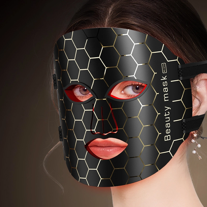 Masque facial professionnel à LED masque facial en silicone 7 couleurs Noël Cadeau