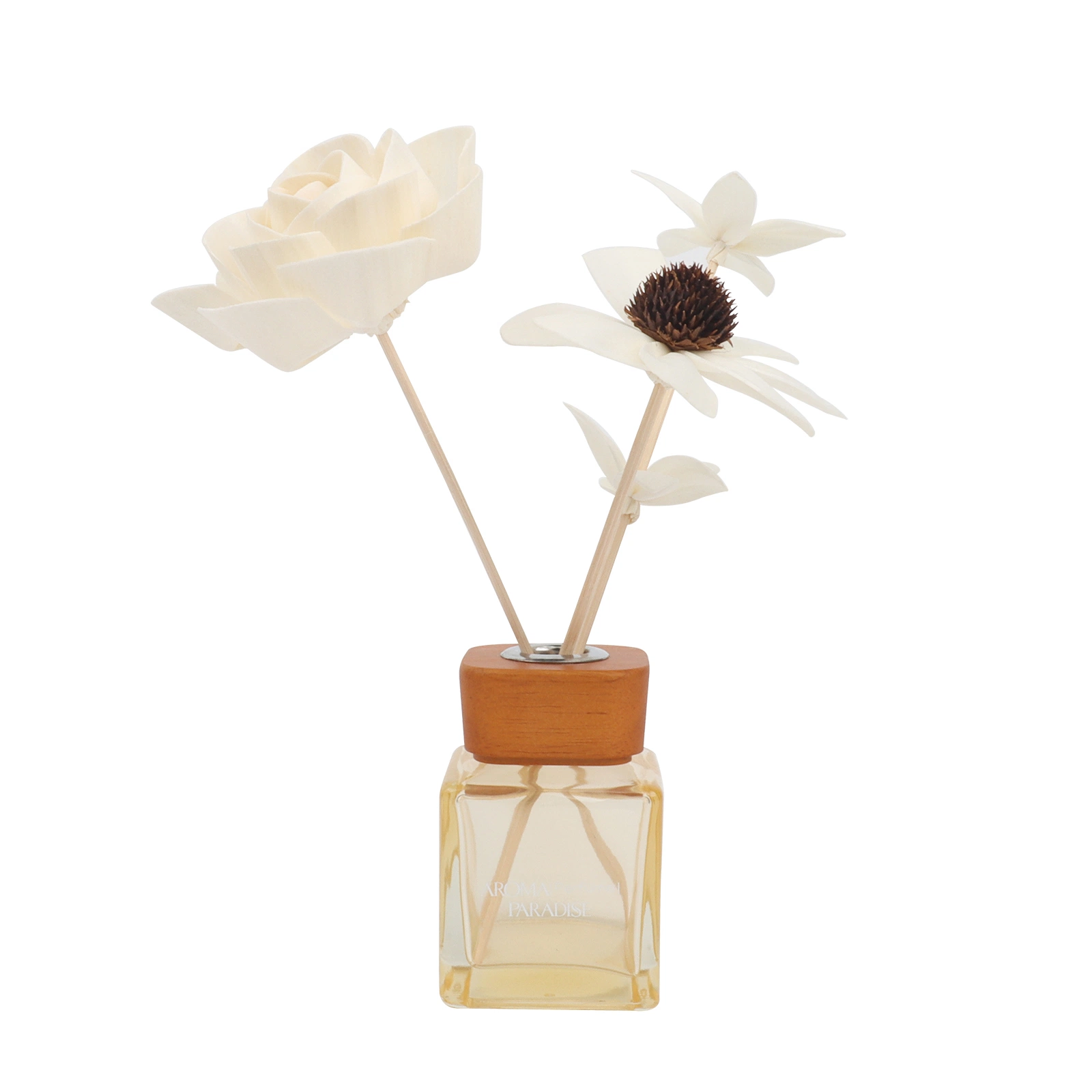 Art Crafts Paper Plant Handmade Wedding Occasiong Banquet Fake Fragrance Diffuser Wood Dried Sola Flower