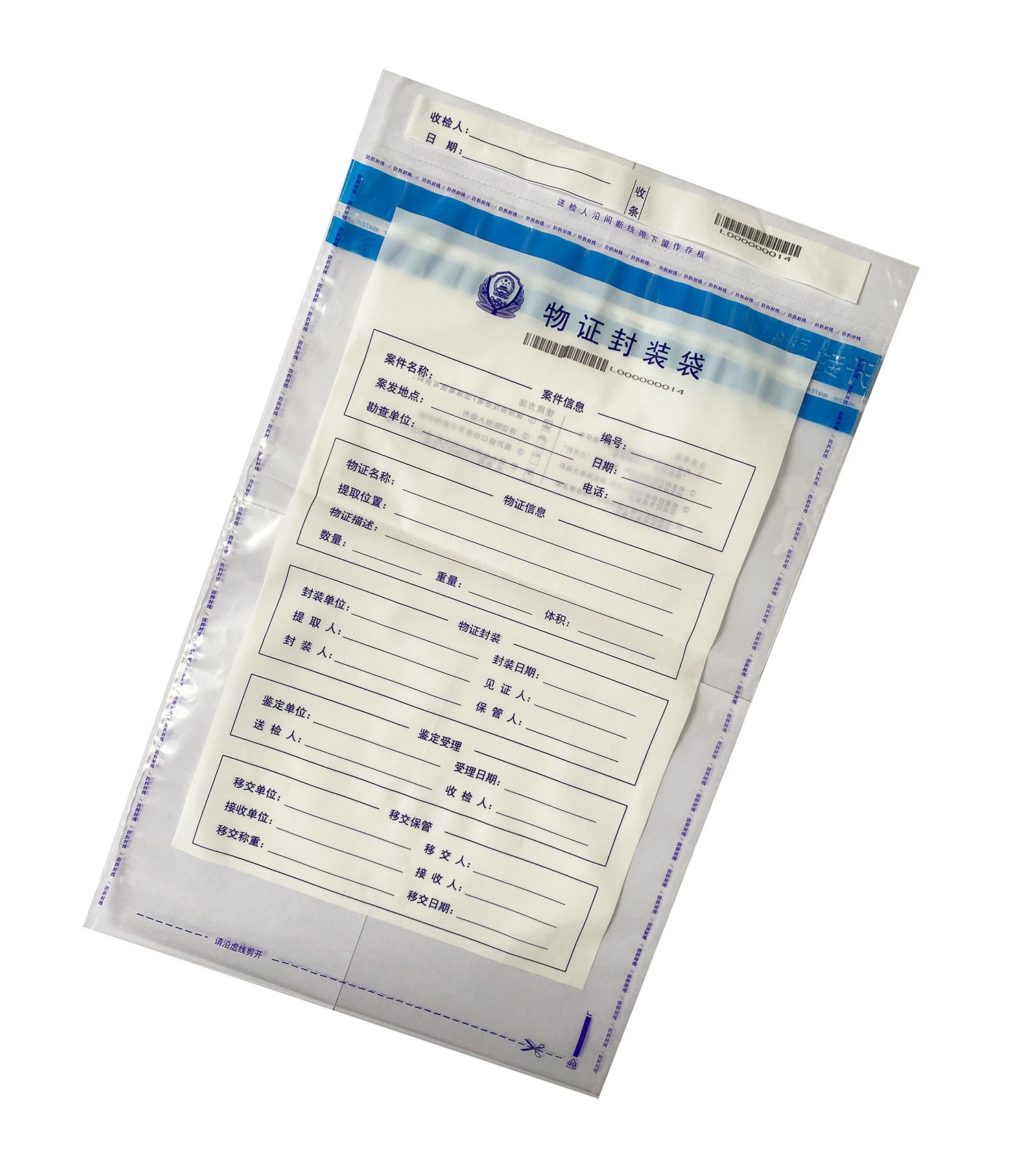 Tamper Proof Bags Security Bags Transparent PE LDPE Material Customized Size and Color and Thickness From Manufacturer Bank Deposit Plastic Bag Evident Bag