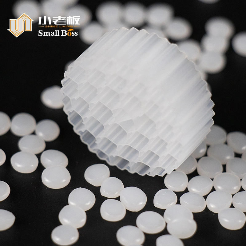 White Moving Bed Plastic Filter Media 20 Years Life Span with Virgin HDPE Material Mbbr Biocell