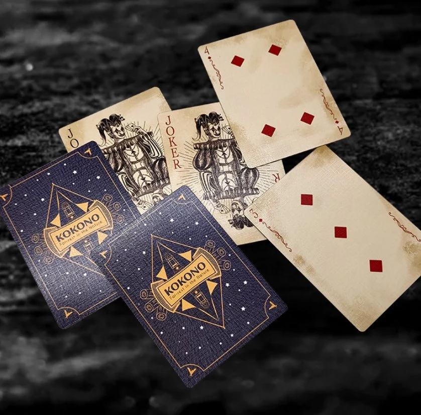 Custom Logo Creative Promotion Geschenk Poker Gold Hot Stempeln Papier Poker Entertainment Spielkarten Spielen