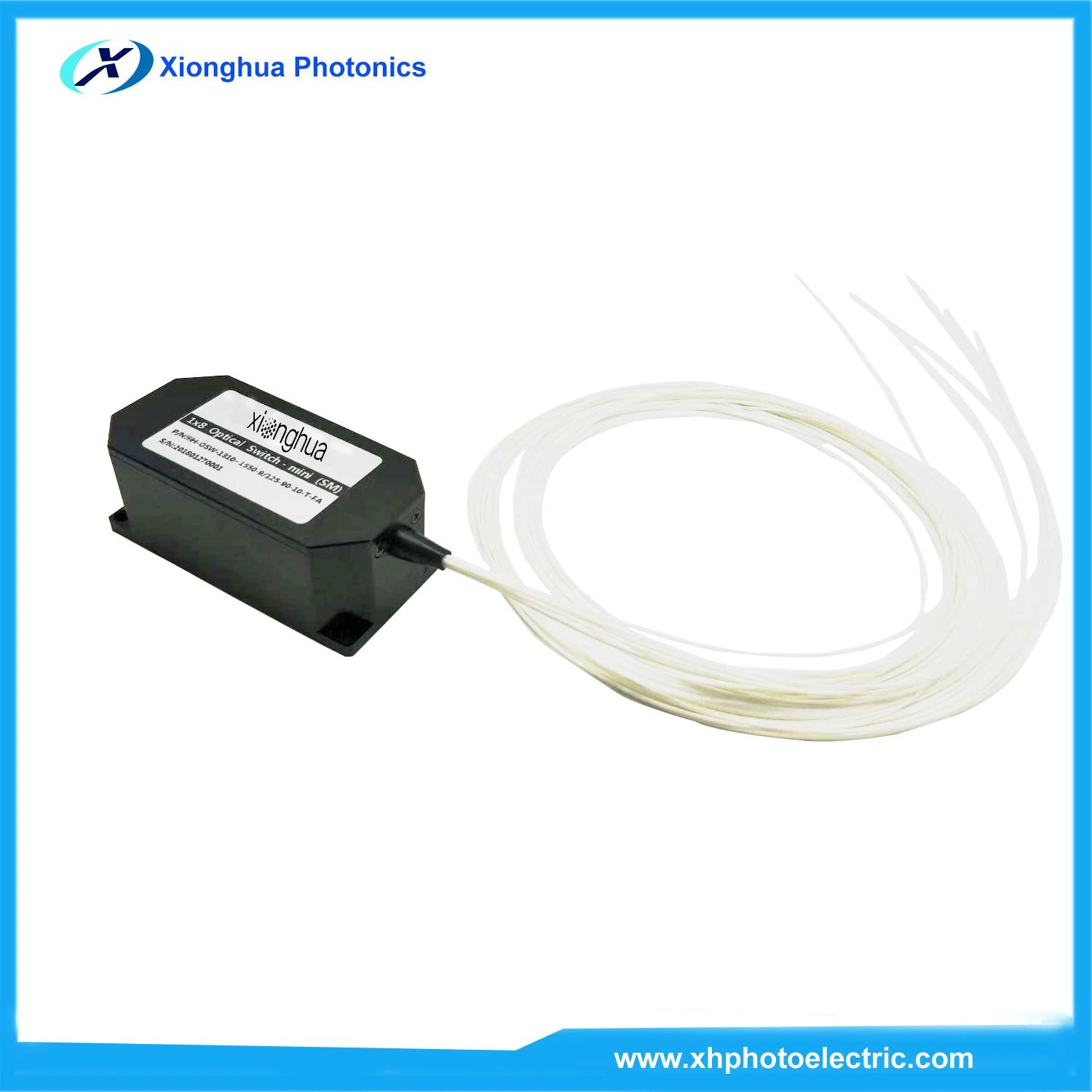 Testing of Fiber Optical Component 1X8 Optical Switch Source Factory Supply