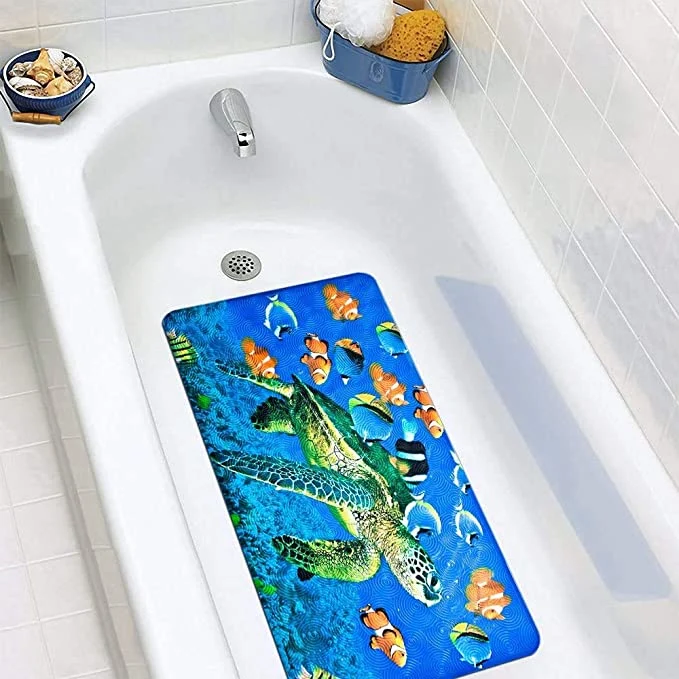 New Design Non Slip Floor Shower Mat Suction Cups PVC Foot Bath Mat