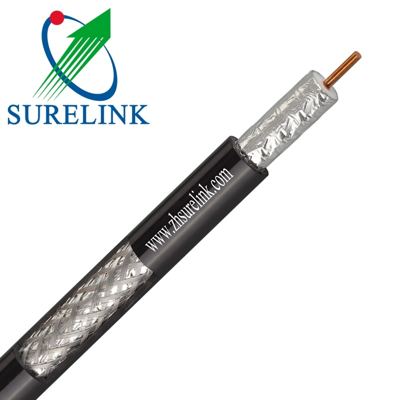 Free Sample Surelink Factory Supply Coax Cable Communication Cable CATV CCTV Camera RG6 Rg11 Rg59 Coaxial Cable