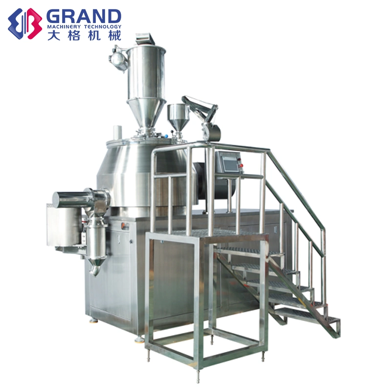 Pharmaceutical Lab Industrial Organic Fertilizer Wet Type Powder Micro Super High Speed Rapid Shear Mixer Granulator