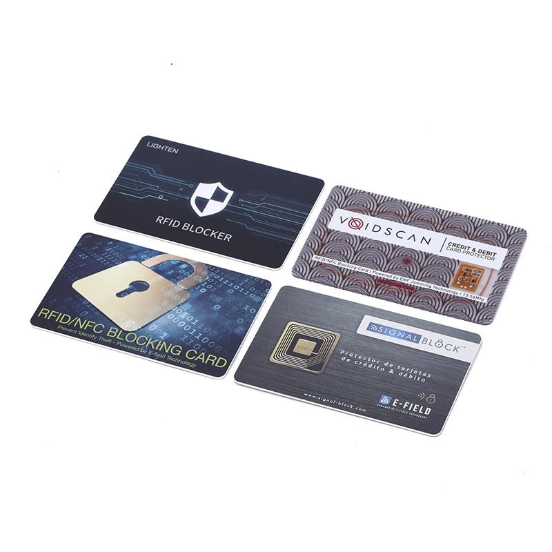 Customized Design 4 Color Printing Card Blocking Signal Card RFID Shield Card