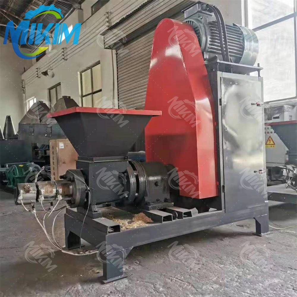 Charcoal Rods Making Machine Compressed Wood Chip Blocks Making Machines Solid Fuel Hay Straw Sawdust Extruder Biomass Briquette Machine