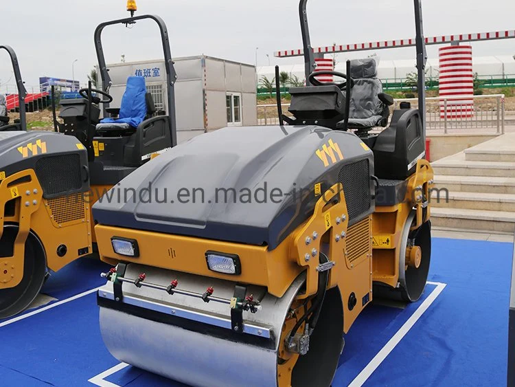 3tons Mini rodillo vibratorio de doble tambor Xmr303