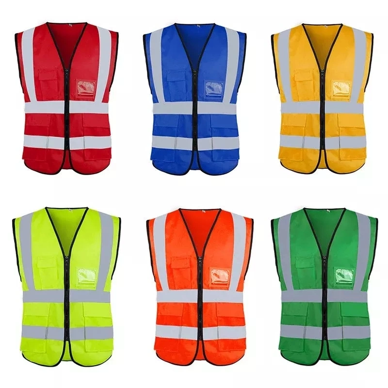 High Visibility Security Uniform Reflective Vest Wholesale Safety Vest Roadway Safety Clothes Road Workers Safety Clothing