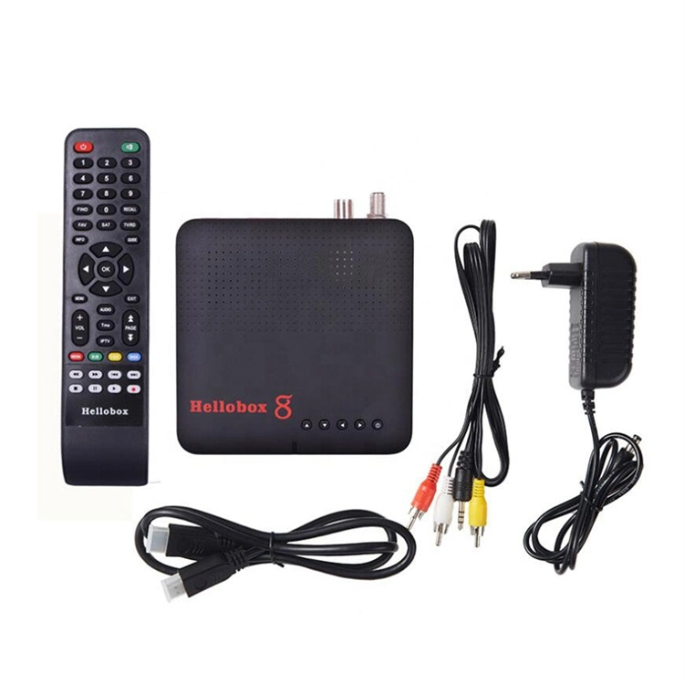 T2 S2 مجموعة الجهاز العلوي صندوق Hellobox 8 S2 المستقبل القمر الصناعي Dvbs2