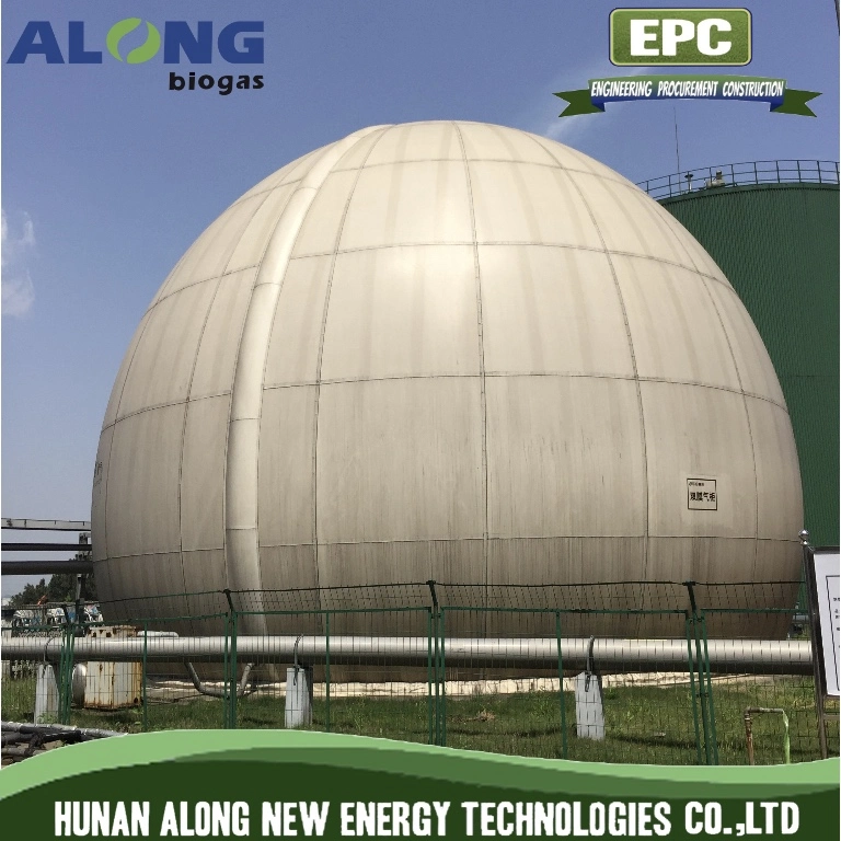 Double Membrane Biogas Storage Holder Free Standing Methane Holding Bag