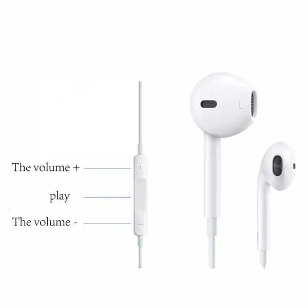 3.55mm Headphone with Mic &amp; Volume Control &amp; Handsfree and Stereo Sound Around Your Brain