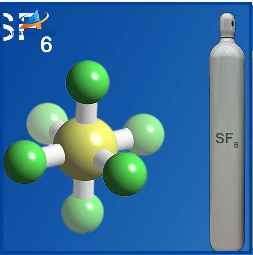 De grado industrial de alta pureza 99,999% de gas hexafluoruro de azufre de SF6