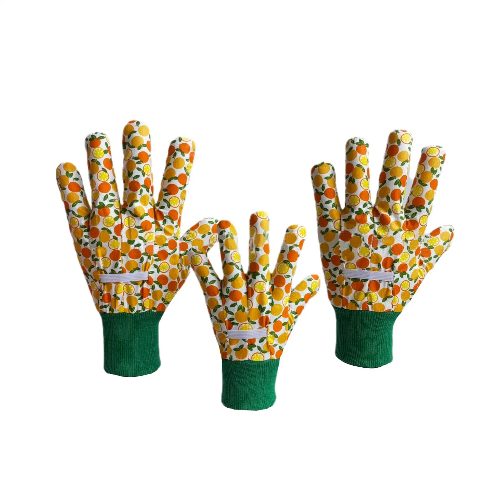 Factory Wholesale/Supplier Flower Printed Parent-Child Canvas Gardening Gloves Baking Protective Labor Protection Hand Safety Gloves