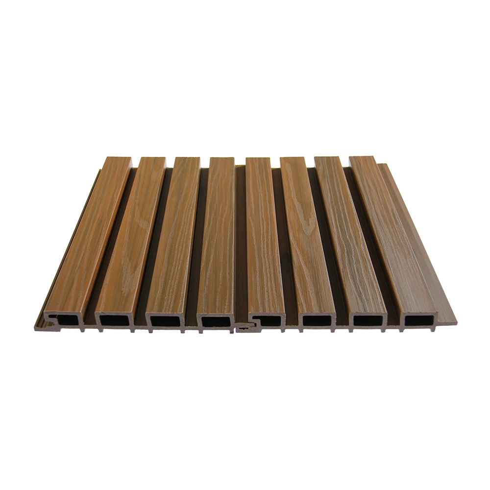 Teak Oak UV Resistant Outdoor Capped WPC Wall Cladding Construction Material