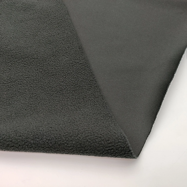 Shrink-Resistant Plain Dyed Cationic Woven Super Soft Fleece Fabric Polyester Plush Knit Bonded Fabric