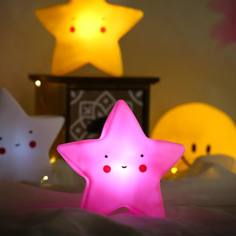 Hot Sale Nordic Lovely Cute Glowing Sun Moon Star Baby Lámpara de dormitorio