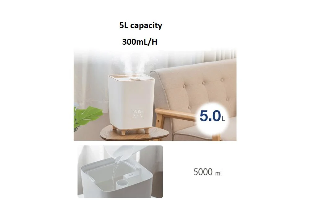 5L UV Sterilization Ultrasonic PTC Warm Mist Humidifier Aroma Sprayer