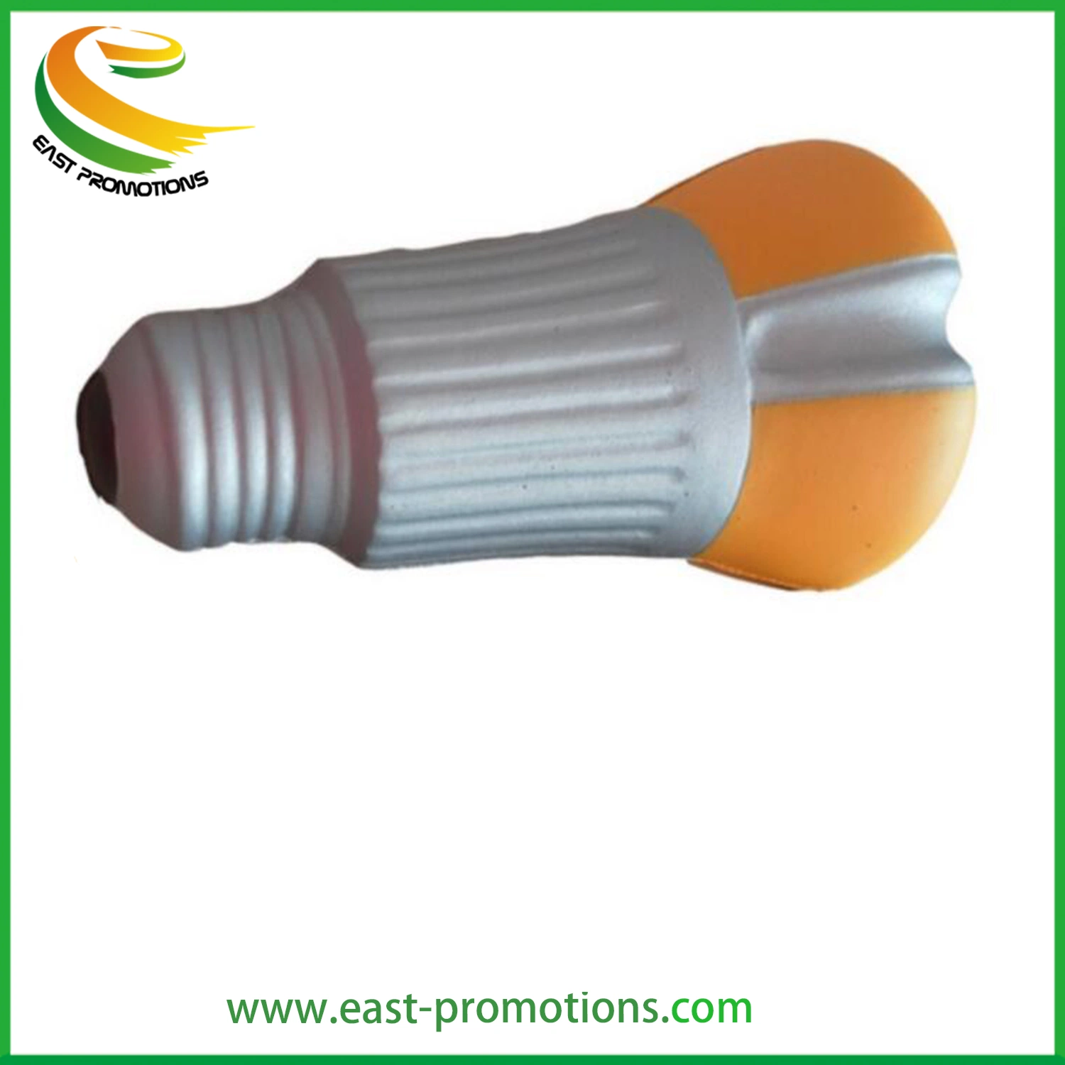 Wholesale/Supplier PU Foam Light Bulb Shape Promotion Stress Toys, Stress Relief Toys with Logo Printed