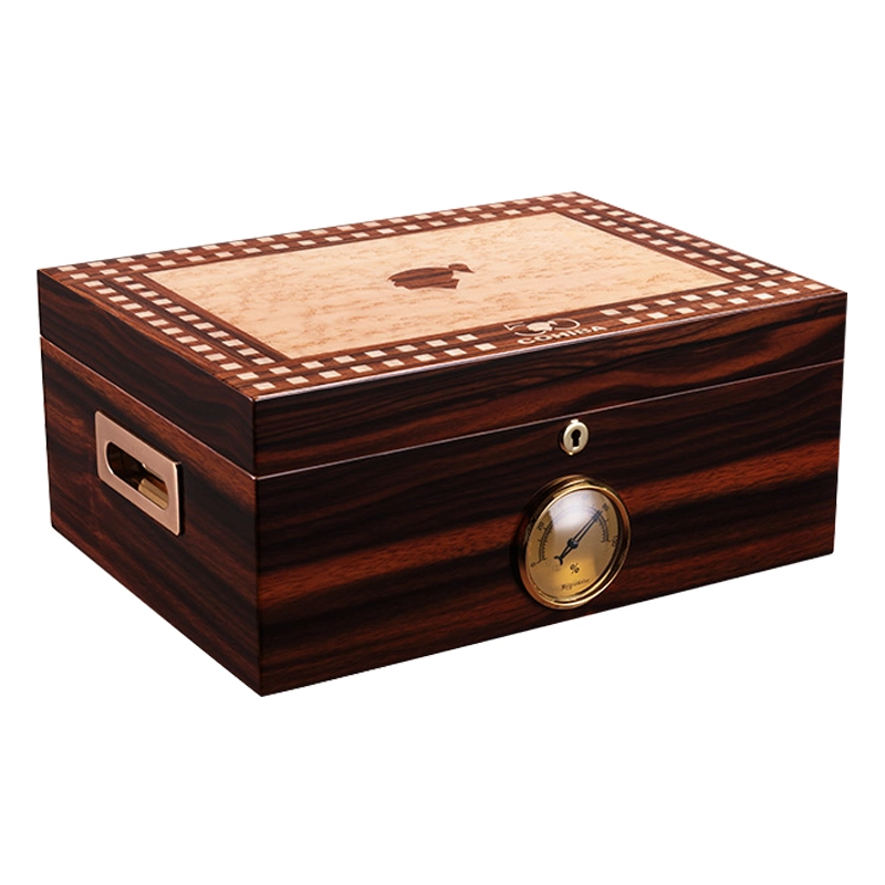 Piano Finish Cedar Cigar Humidor Holder Case