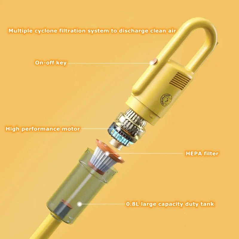 Stabstaubsauger, 4 in 1 Korded Stabstaubsauger mit 16kpa Saug-, Mopp-, für Tierhaare/Snackbrösel/Teppich/Hartholzboden